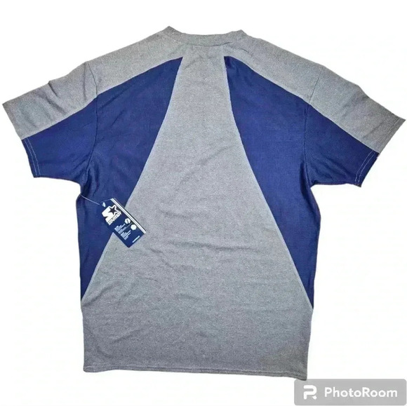 Men's Starter Dri- Star Compression Shirt gray& blue NWT 2XL ( 50-52) # RM211088 - Picture 2 of 8